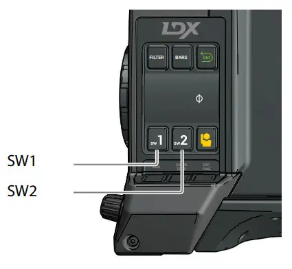 grass valley LDX 150 Highest Performing Live Broadcast Camera - Left side and lens buttons