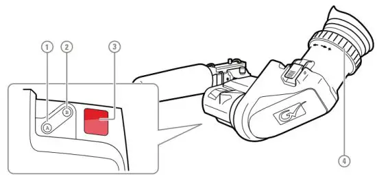 grass valley LDX 150 Highest Performing Live Broadcast Camera - Viewfinder controls