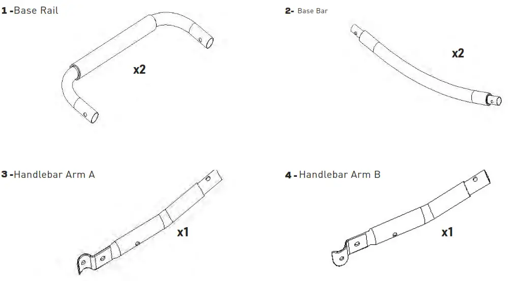 pure fun 9339SRS Single Rocker Kids Seesaw - PARTS LIST 1