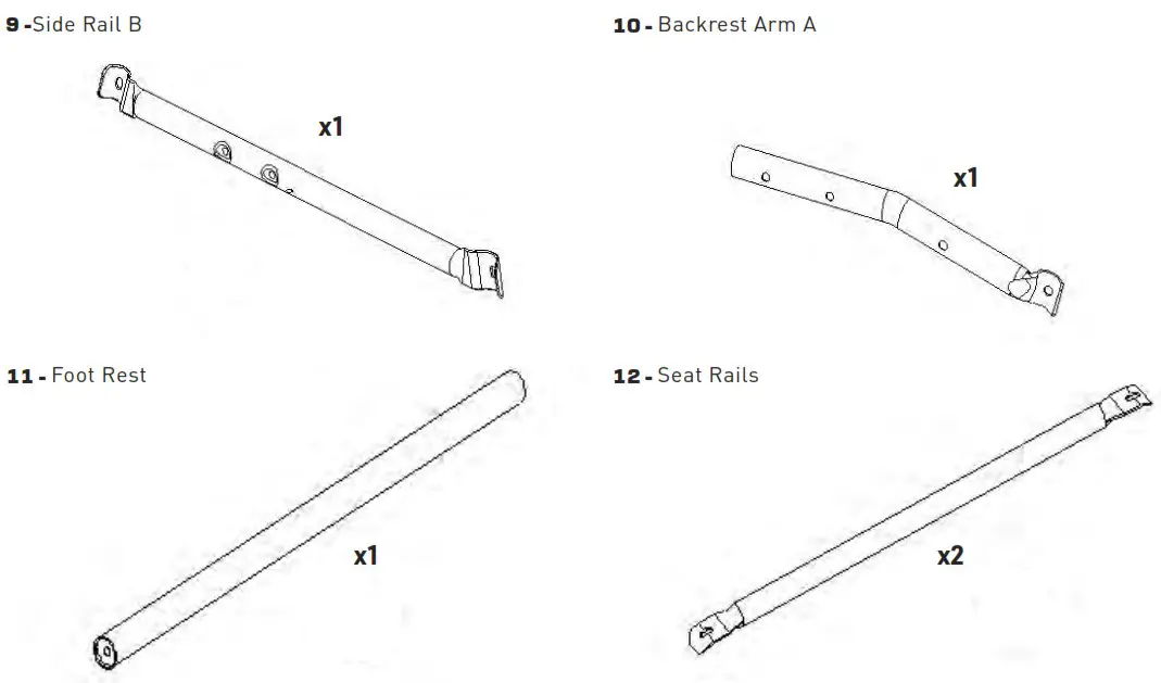 pure fun 9339SRS Single Rocker Kids Seesaw - PARTS LIST 3