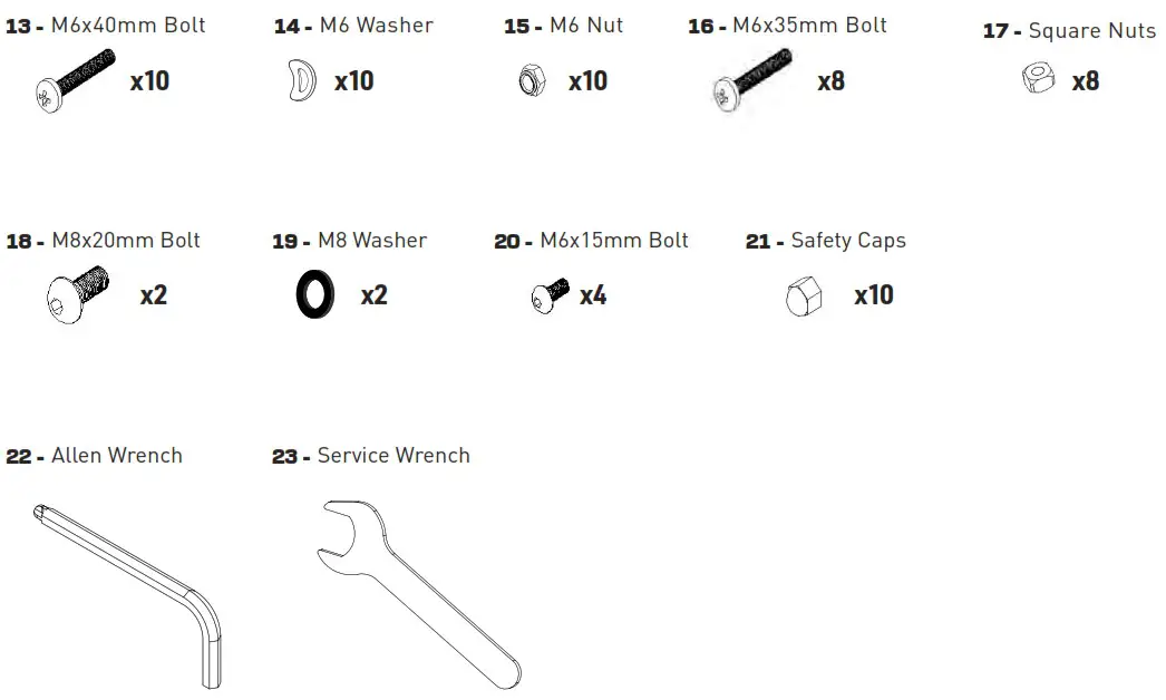 pure fun 9339SRS Single Rocker Kids Seesaw - PARTS LIST 4