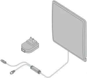 ONE FOR ALL Flat Black Antenna A