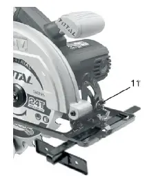 TOTAL TS1141856 Circular Saw 185mm 1400W 4