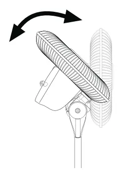 Lasko 1820 18 Inch Adjustable Pedestal Fan - Tilt