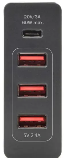 DIGITUS DA 10195 4 Port USB Charging Adapter - FEATURES