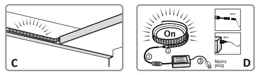 novostella 1629950144 LED Strip Lights - DC