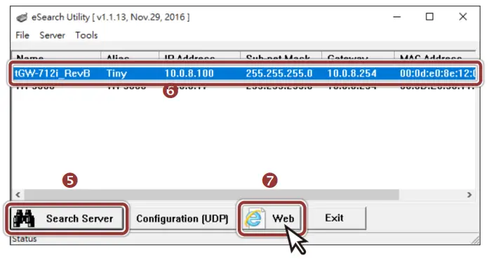 Logicbus TGW 700 Tiny Modbus TCP to RTU ASCII Gateway - configuration
