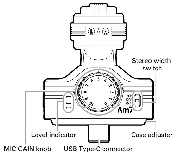 Zoom Am7 Mid Side Stereo Microphone for Android- fig2