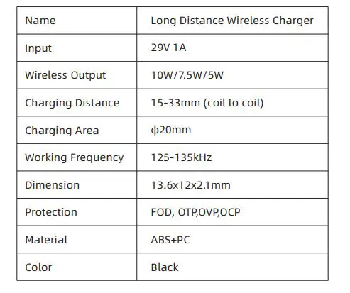 info bit meeting W330 Long Distance Wireless Charger-fig-5