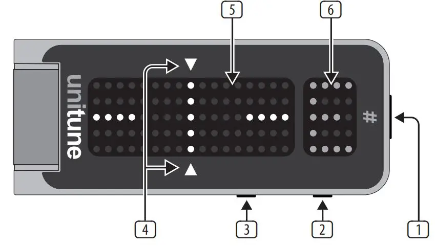 tc electronic P0DZE Unitune Clip Clip-On Tuner with Strobe and Chromatic Modes and 108 LED Matrix Display - overview