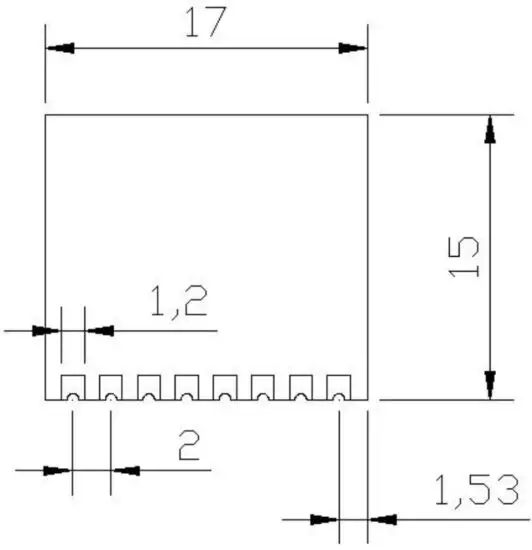 acer BLEDIM-CB01 BLE-RGBW Bluetooth - Dimensional drawing