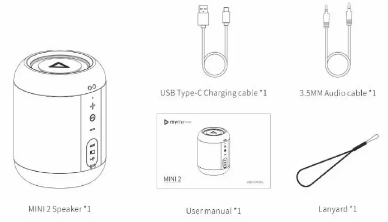 Adx Labs MINI2 Bluetooth Speaker - 1