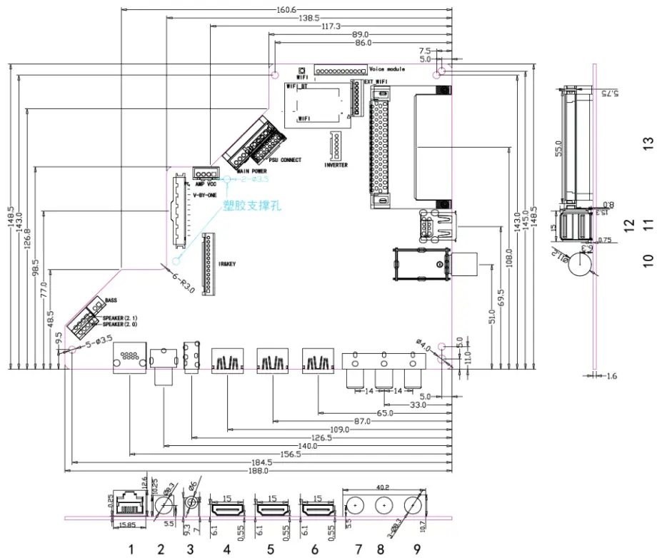 Express Luck Industrial SKI WB7638U1 MT7668BU Bluetooth Module - BOARD PICTURE