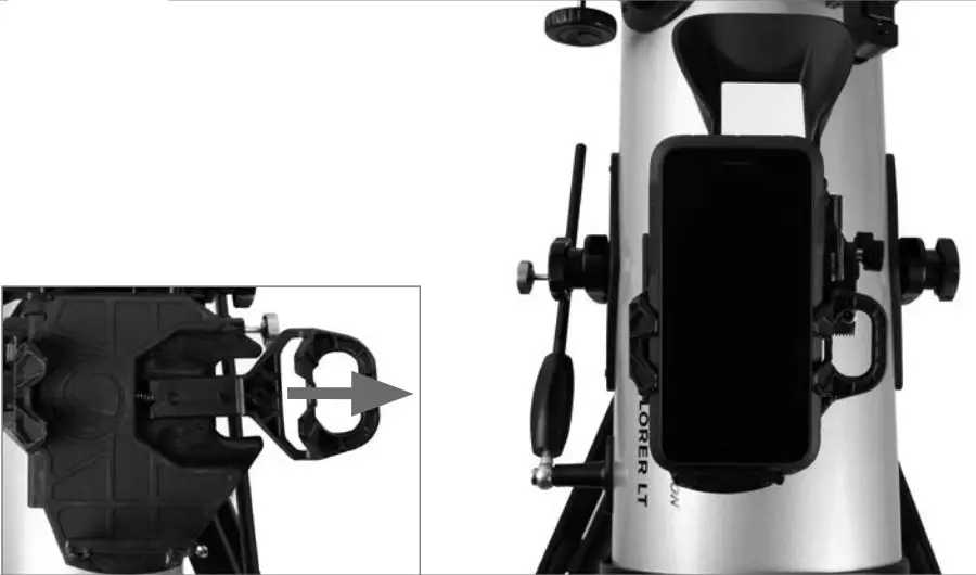 CELESTRON StarSense EXPLORER LT - Pull open the spring-