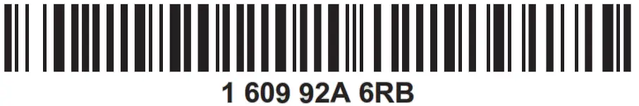 BOSCH GSB 16 RE Professional Cordless Impact Driver Drill - Bar Code