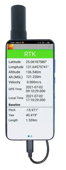 LOCOSYS RTK15D Dual Frequency Module for Android System -