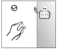 Midea MERB430FGF02AP Refrigerator Bottom Freezer - Electricity related warnings1