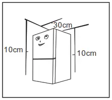 Midea MERB430FGF02AP Refrigerator Bottom Freezer - Electricity related warnings16