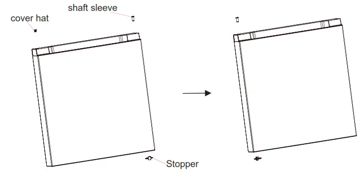 Midea MERB430FGF02AP Refrigerator Bottom Freezer - freezing door