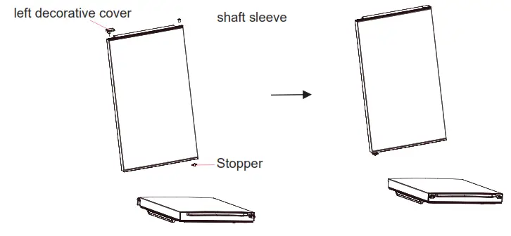 Midea MERB430FGF02AP Refrigerator Bottom Freezer - shaft sleeve