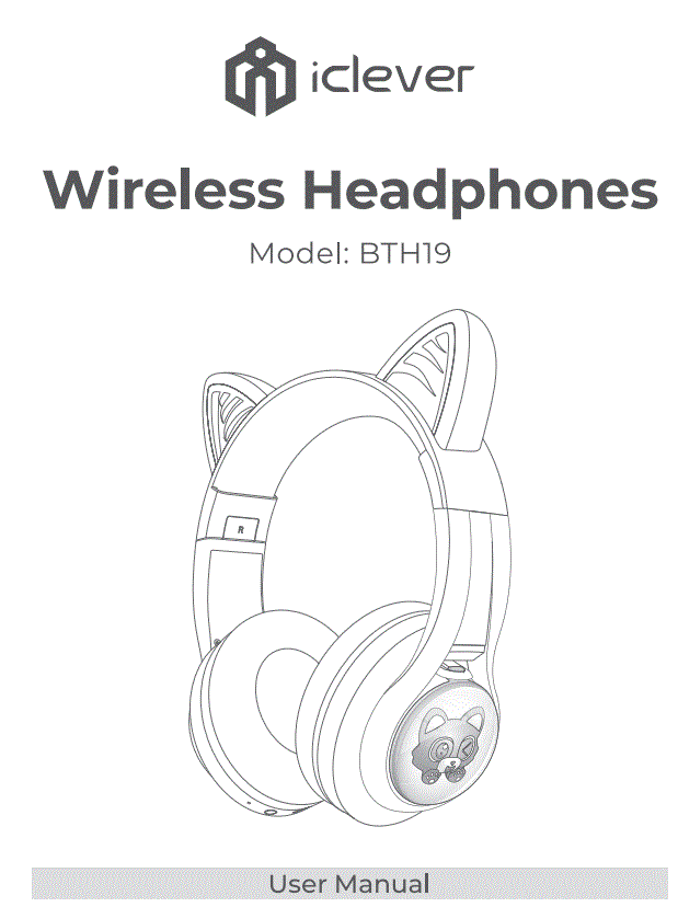 iclever BTH19 Wireless Headphones User Manual
