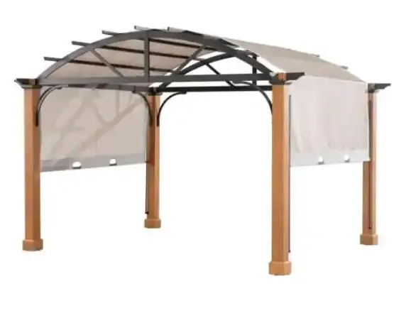 HAMPTON-BAY-A111015300-Longford-10 ft. x-12 ft-Canopy-Wood-Post-Pergola-product