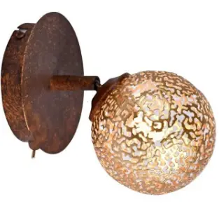 Paul Neuhaus 9031-48 GRETA Wall Light Rust-Colored