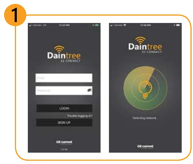 Daintree EZ Connect App Setup Interface