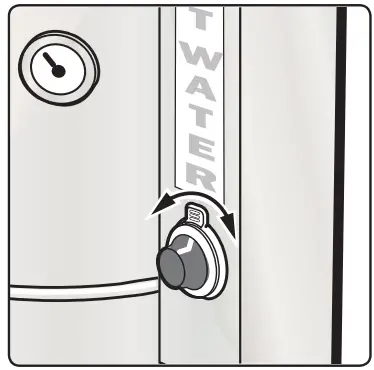 Curtis WB 14 14 Gallon Electric Water Boiler - thermostat knob