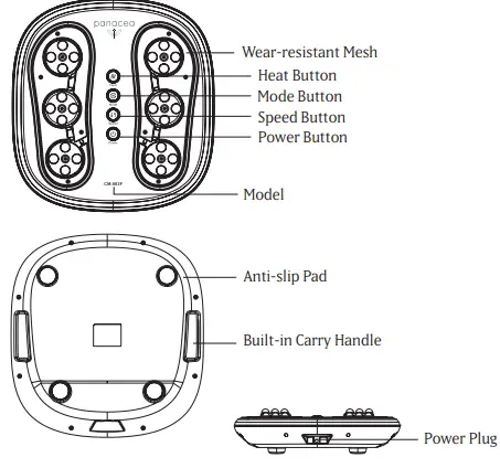 panacea CM-003F Foot Massager with Heat 1