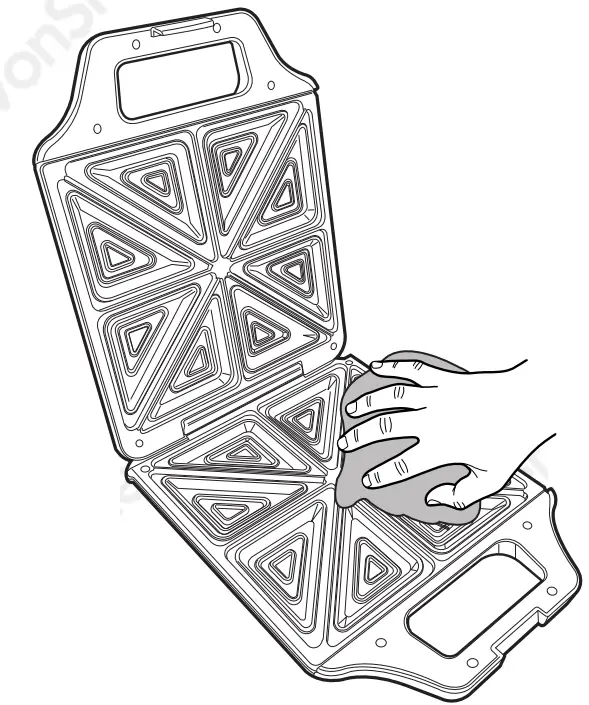 VonShef 2000121 4 Slice Deep Fill Toasted Sandwich Maker fig 1