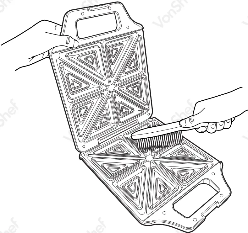 VonShef 2000121 4 Slice Deep Fill Toasted Sandwich Maker fig 8