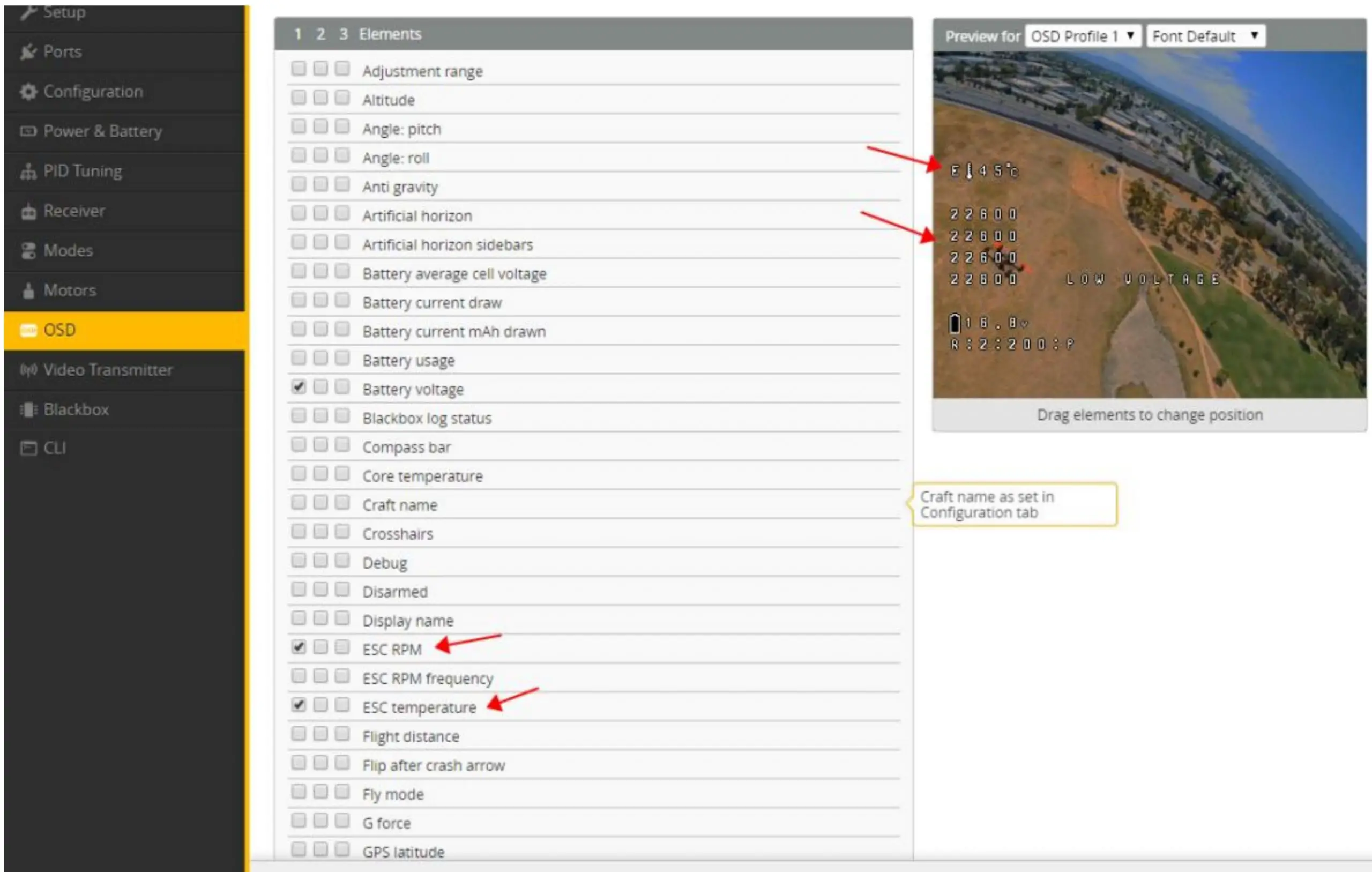 EACHINE Cvatar Cinewhoop FPV Racing Drone - View telemetry data on OSD