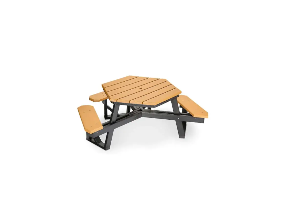 Uline H-6575 Ada Hex Picnic Table Installation Guide Uline H-6575 Ada Hex Picnic Table Installation Guide