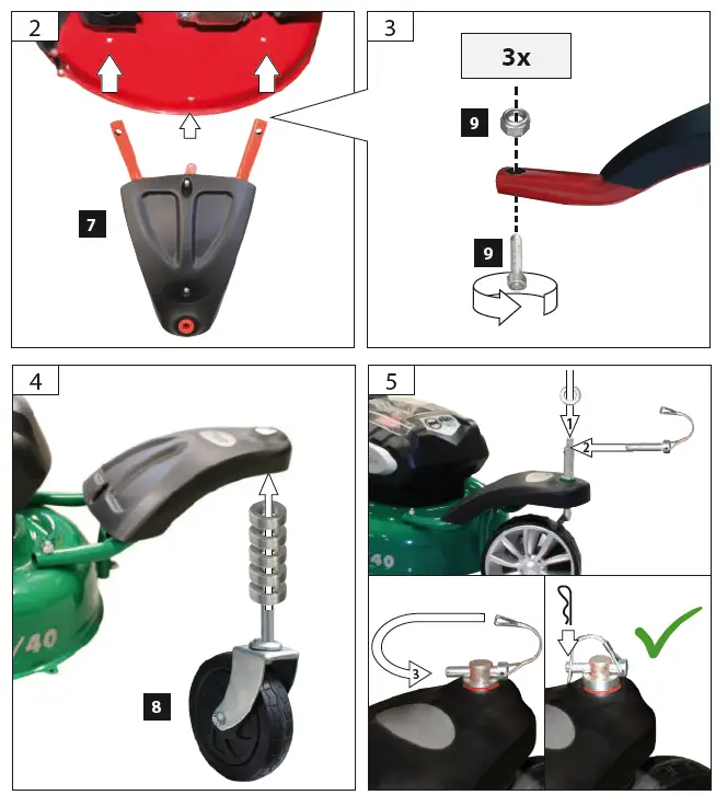 Gude 95880 Cordless Lawn Mower fig 3