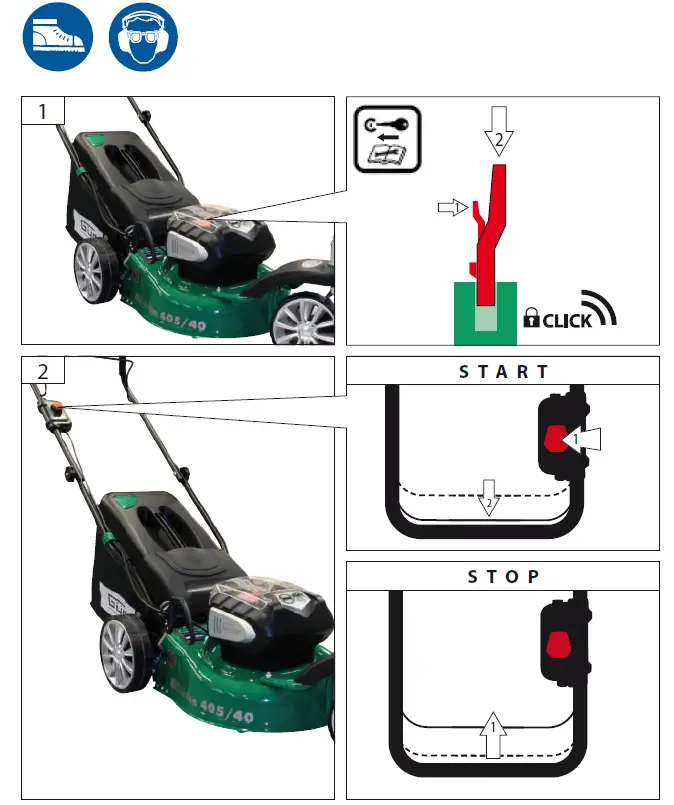 Gude 95880 Cordless Lawn Mower fig 8