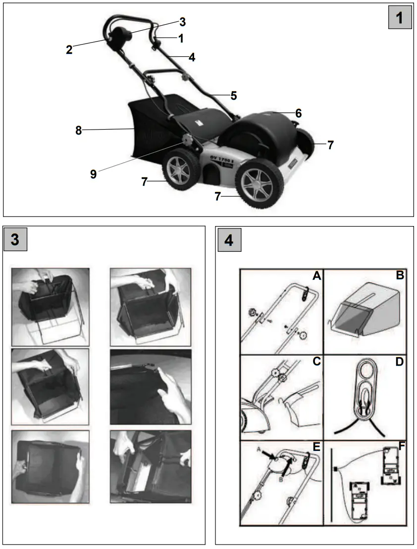 Gude GV 1700 E Powerful Electric Scarifier - fig