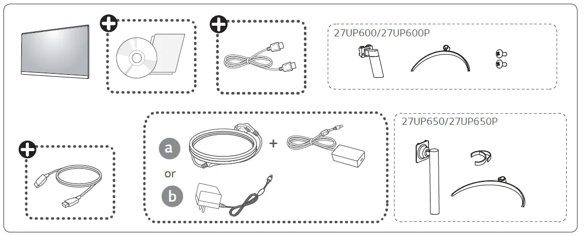 LG 27UP600 LED LCD Monitor fig 1
