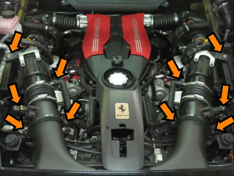 iPE Ferrari 488 GTB Spider Exhaust System fig 9