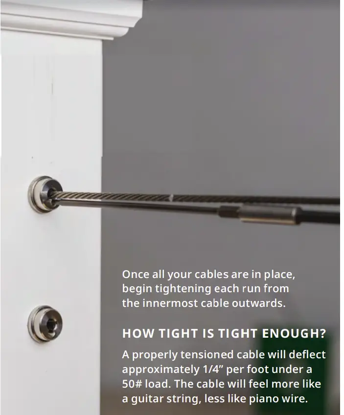 BM24-16-SE Cable Rail Tensioner Kit Installation Instruction fig