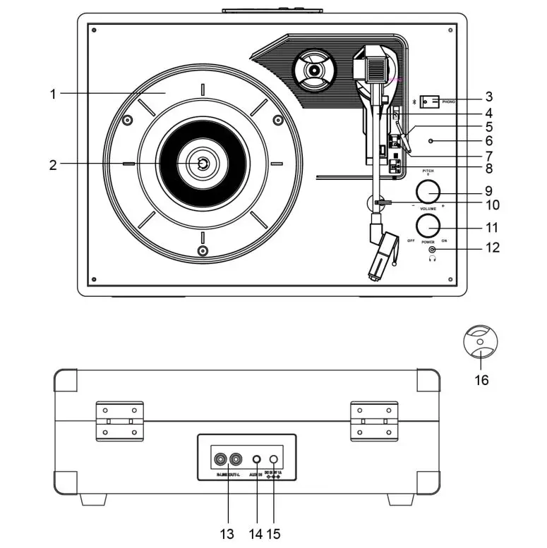 Cruiser Deluxe Turntable CR8005D - Product Description