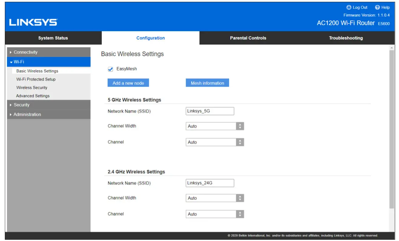 LINKSYS E56000 AC1200 Dual-Band Wifi 5 Router - install3