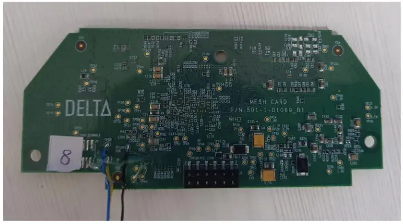 DELTA 11n Mesh Card - Bottom View of Mesh Card