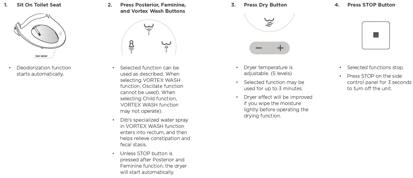 DIB 2293 Special Edition Advanced Bidet Toilet Seat 11