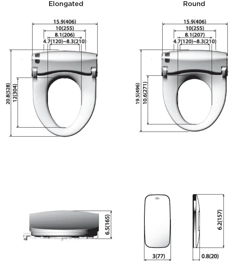 DIB 2293 Special Edition Advanced Bidet Toilet Seat 4