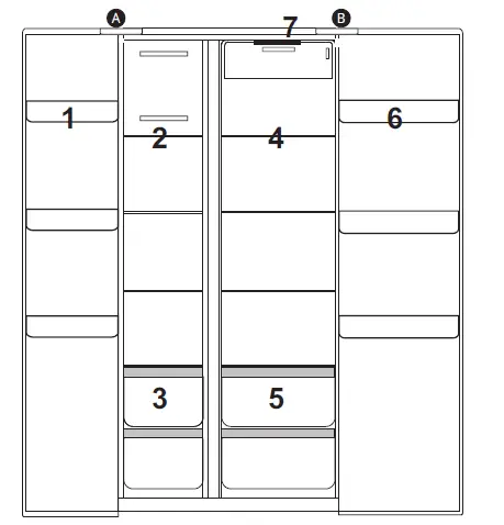 FORTE-F16SBS250SS 33-Inch-250-Series-Side-by-Side-Refrigerator-10