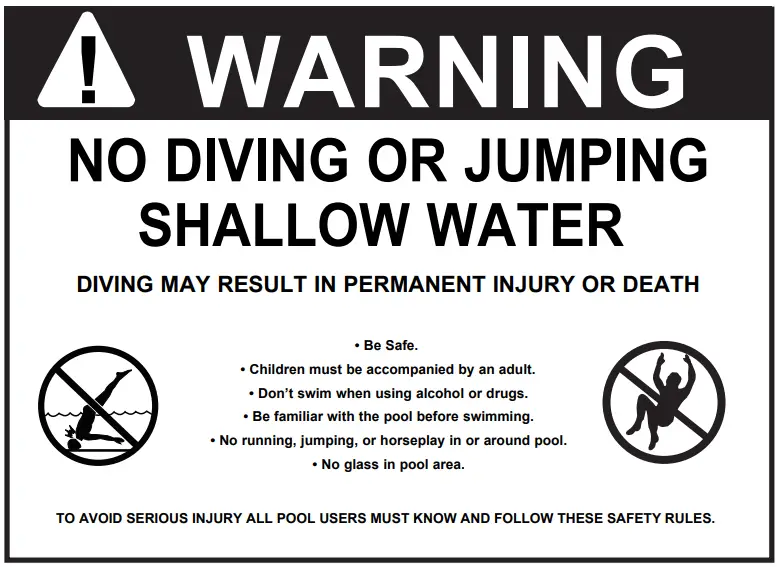 POOL SAFETY SIGN