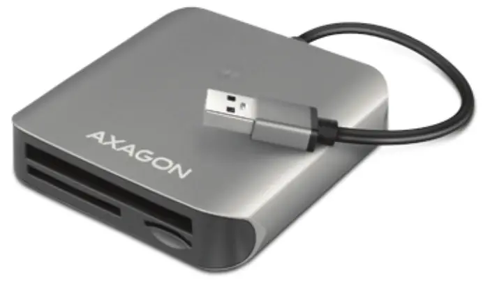 AXAGON CRE S3 Superspeed USB A SD microSD CF UHS II Card Reader