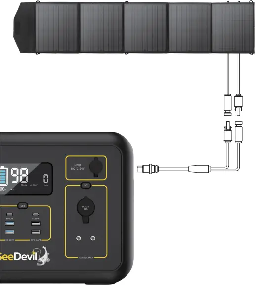 SeeDevil SD-PPS1200-G1 - Solar Panel Connection