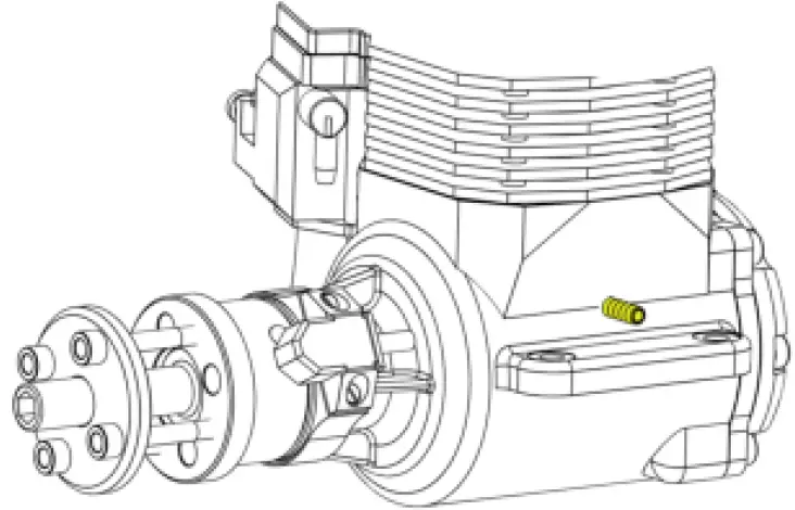 ROTOmotor ROTO 35 FS Four Stroke RC Plane Engine 05